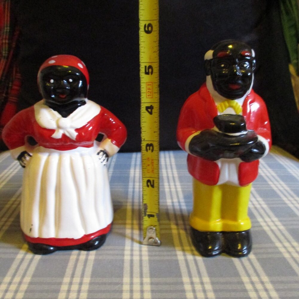 VTG 2- BELLS Ceramic Black Americana, very Rare, Chef & Baker